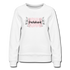Dachshund Momma Floral Women’s Premium Sweatshirt - white